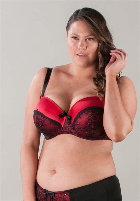 Diamante Lace Satin Bra Plus Size Bras