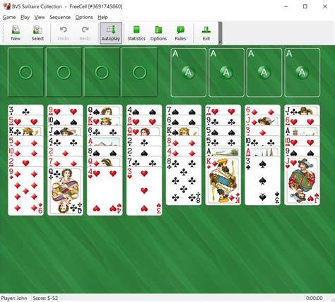 Freecell has eight tableau piles, four foundations piles, and four open cells. How to play FreeCell Solitaire