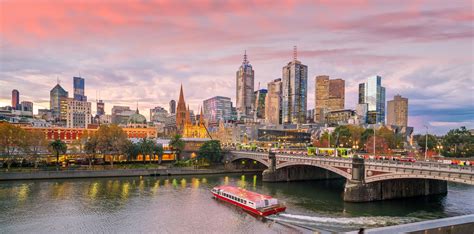 Melbourne city skyline at twilight in Australia | Hunter ...