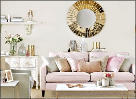 Pale Pink And White Living Room Living Room Home Decorating Ideas
