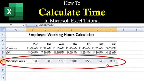 How To Create A Formula In Excel To Calculate Time Printable Templates