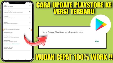 Cara Update Playstore Ke Versi Terbaru Memperbarui Google Play Android Youtube