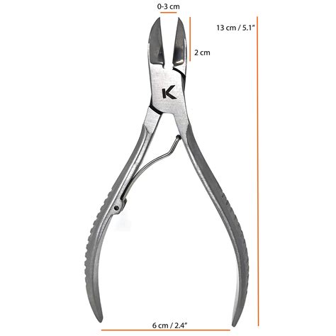 kohm ingrown toenail clippers for thick nails 5 long kp 700 heavy duty stainless steel toe