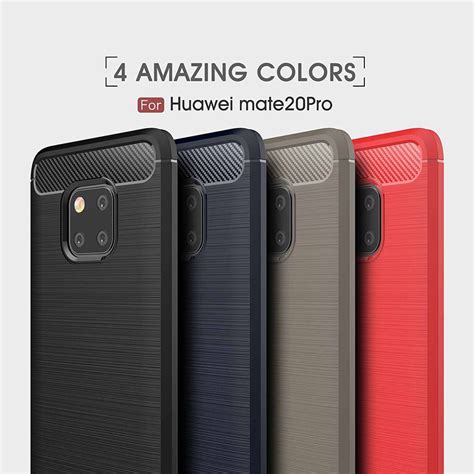 For Huawei Mate 20 Pro Case Silicone Rugged Armor Soft Back Cover Case