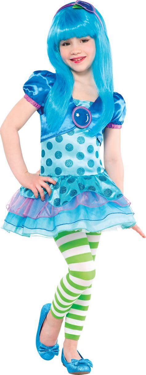 Toddler Girls Blueberry Muffin Costume Strawberry Shortcake Party