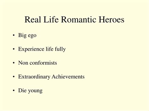 Ppt The Romantic Hero Powerpoint Presentation Free Download Id1428698