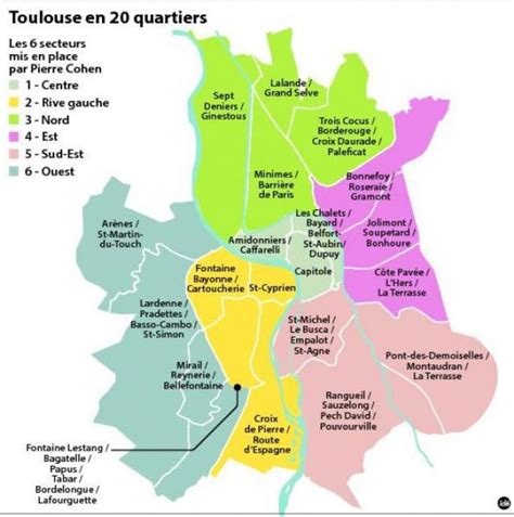 Vous recherchez la carte ou le plan de toulouse et de ses environs ? Toulouse neighborhood map - Map of Toulouse neighborhood ...