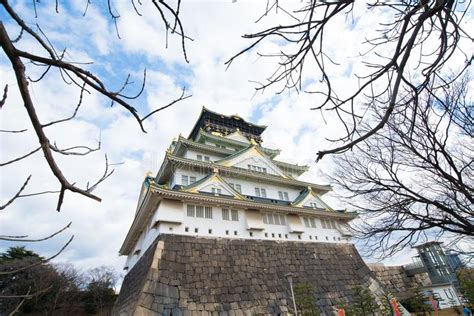 The Beautiful Osaka Castle In Winter Of Osakajapan Stock Image Image