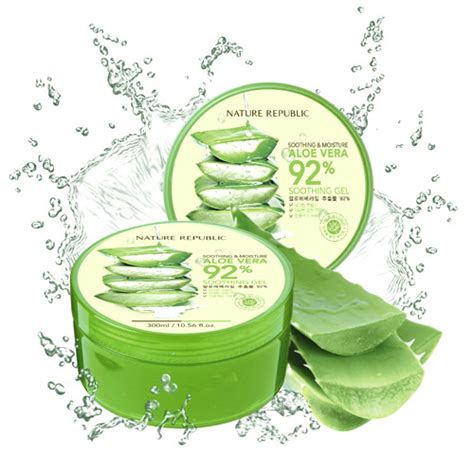 Nature republic soothing and moisture aloe vera 92% soothing gel made in korea certified by ccof we are a supplier of major korean cosmetic brands. Nature Republic Moisture Aloe Vera 92% Soothing Gel 300ml ...