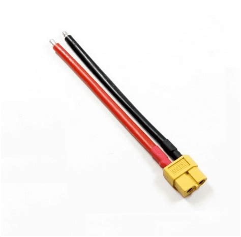 Hobbyflip Xt60 Female Connector Wire Lead 100mm 12awg 200°c Silicon