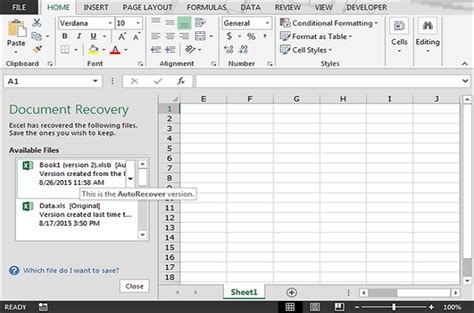 How To Recover Deleted Or Lost Excel Files