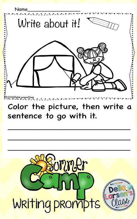 First Grade Summer Writing Prompts