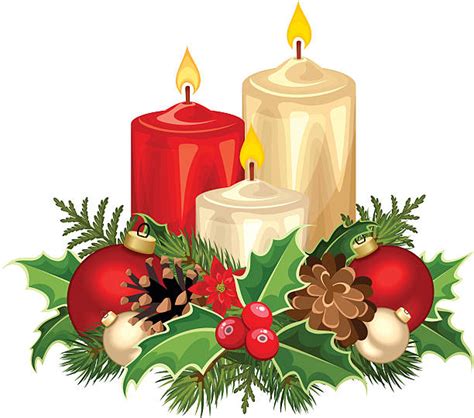 Royalty Free Christmas Candles Clip Art Vector Images And Illustrations