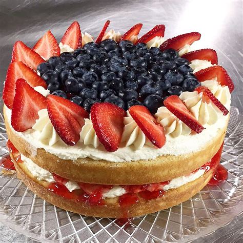 i love strawberries and blueberries by far my favorite fruit for a cake this is a light