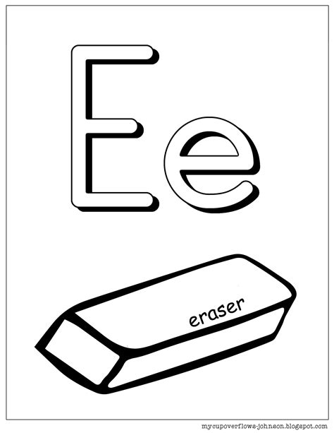 Eraser Coloring Pages Preschool Coloring Pages