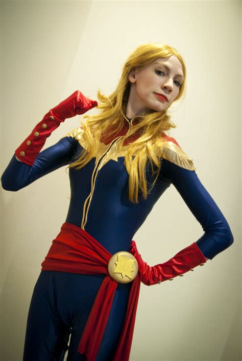 Captain Marvel Carol Danvers Cosplay Captain Marvel Costume Ms