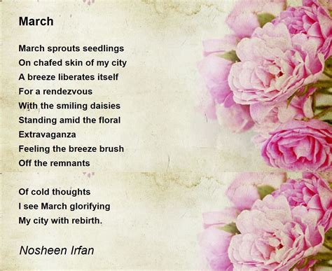 March March Poem By Nosheen Irfan