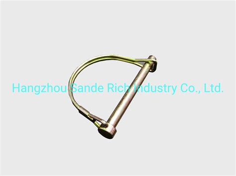 38x2 Inch Safety Zinc Coated Round Linch Wire Lock Pin Snapper Pin D
