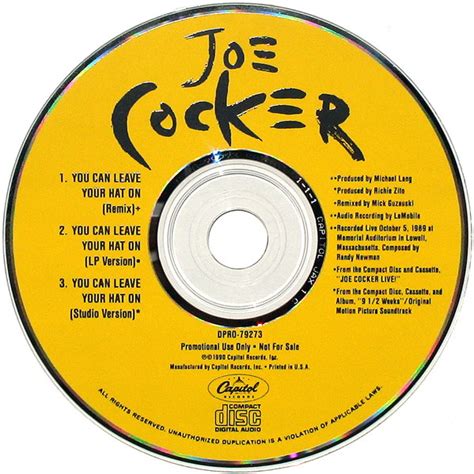 Joe Cocker You Can Leave Your Hat On 1990 CD Discogs