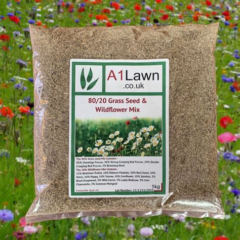 A1lawn 8020 Grass Seed And Wildflower Mix A1 Lawn