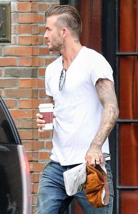 David Beckham In Skinny Jeans Denimology David Beckham Hairstyle