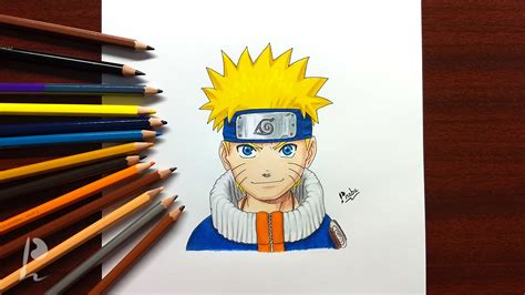 Anime Things To Draw Naruto Drawing Naruto Uzumaki With Colour Pencils