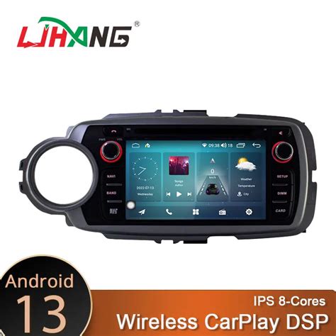 LJHANG Radio Con GPS Para Coche Reproductor Multimedia Con Android G Din Est