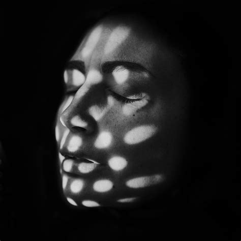 Abstract Light And Shadow B W Self Portrait Contrast Photography