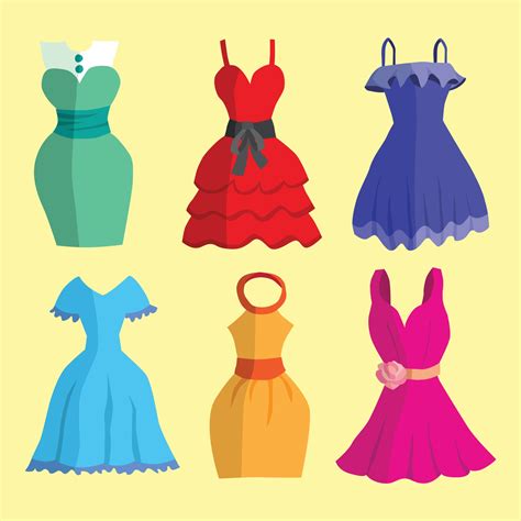 Collection Of Dresses 3091547 Vector Art At Vecteezy