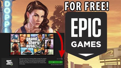 How To Get Free Gta V Epic Games Youtube