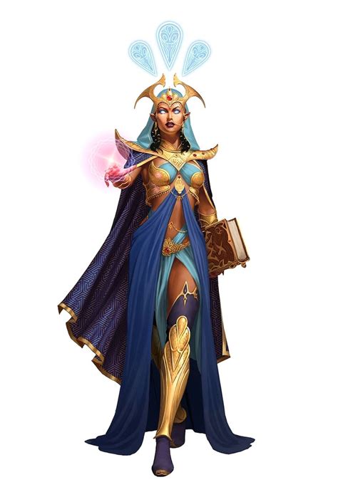 Female Human Sorcerer Pathfinder Pfrpg Dnd Dandd 35 5th Ed D20 Fantasy
