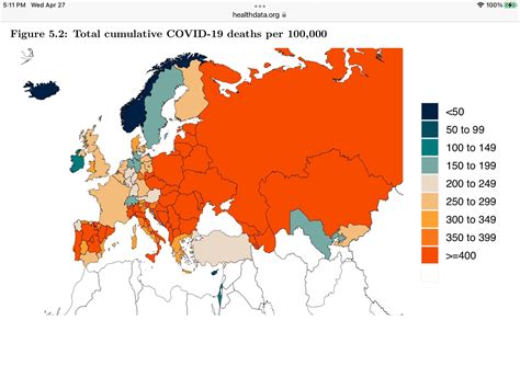 Coronavirus Death And Infection Rates In Who European Region Countries
