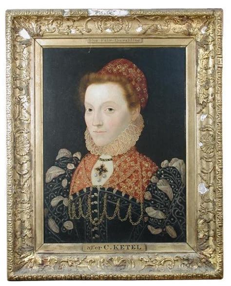 Master Of The Countess Of Warwick Portrait Of Lady Elizabeth