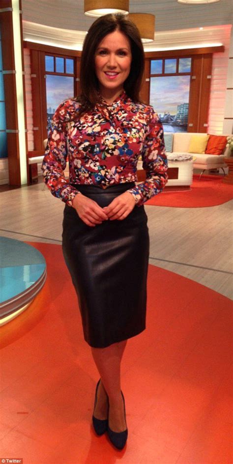 Good Morning Britain Fans Fawn Over Susanna Reids Sexy Leather Pencil