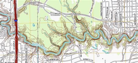 2013 Topographic Map Of The Buffalo Bayou In The Project Area Save