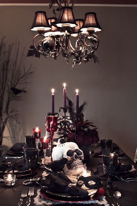 Ideas for halloween table decorations: Inviting Party Dining table Décor Ideas