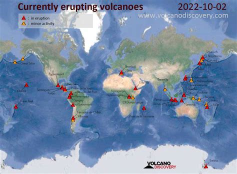 Volcanic Activity Worldwide 2 Oct 2022 Fuego Volcano Popocatépetl