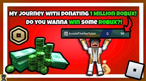 i have donated 1 000 000 1m robux in pls donate 30 day robux series pls donate youtube