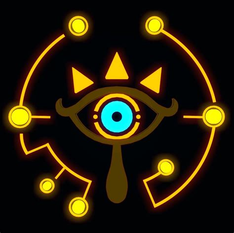 Zelda Sheikah Eye Inspired Keychain Etsy