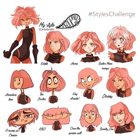 Style Challenge Done Art Style Challenge Cartoon Art Character Design