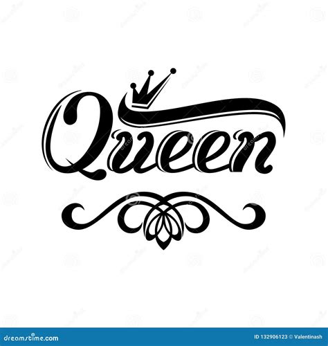 Logo With Royal Crown And Lettering Stock Vector Illustration Of