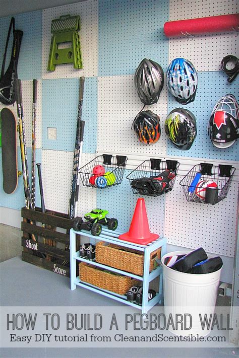 How To Build A Pegboard Wall Clean And Scentsible