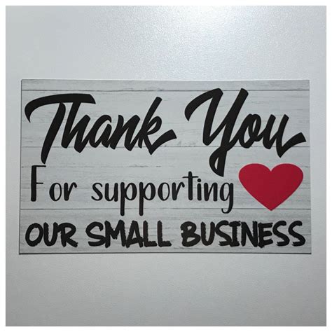 Printable Thank You For Supporting My Small Business Printable Word