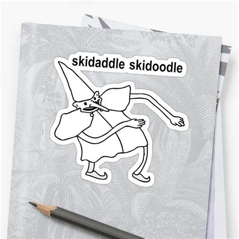 Pegatina Skidaddle Skidoodle Tu Es Ahora Un Meme De Fideos De