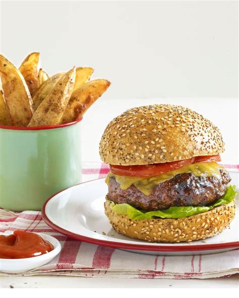A Leaner Take On Burgers And Fries Recipe