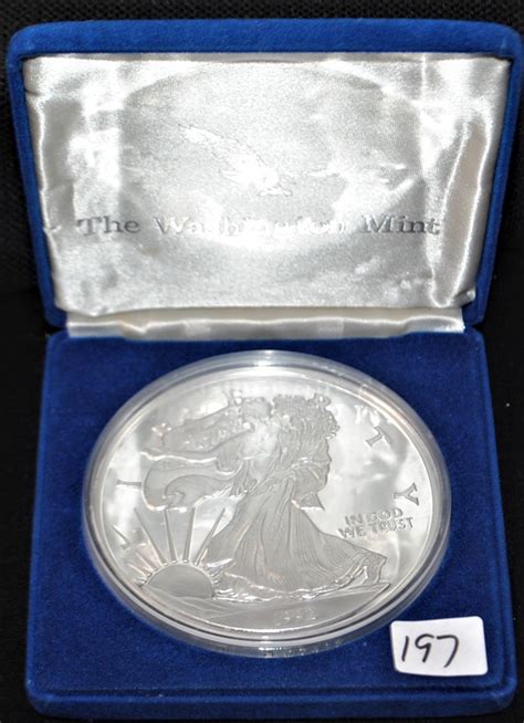 Sold Price 1992 Half Pound 999 Fine Silver Liberty Coin Invalid