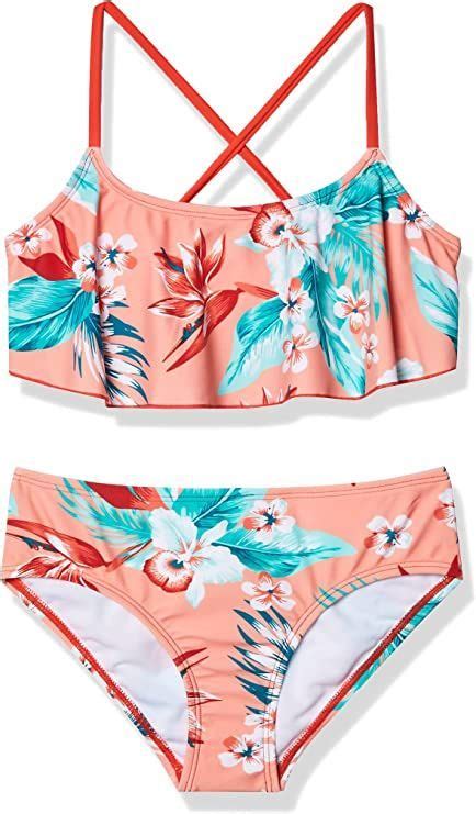 Kanu Surf Girls Alania Flounce Bikini Beach Sport 2 Piece Swimsuit In 2022 2 Piece Swimsuits