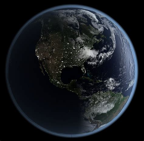 Earth Early Morning On The East Coast Rendering Of The E Flickr