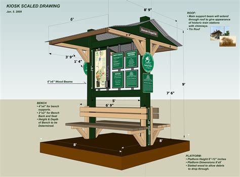 Outdoor Information Kiosk Design