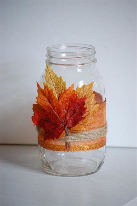 Autumn Twine Mason Jar Fall Shabby Chic Home Decor